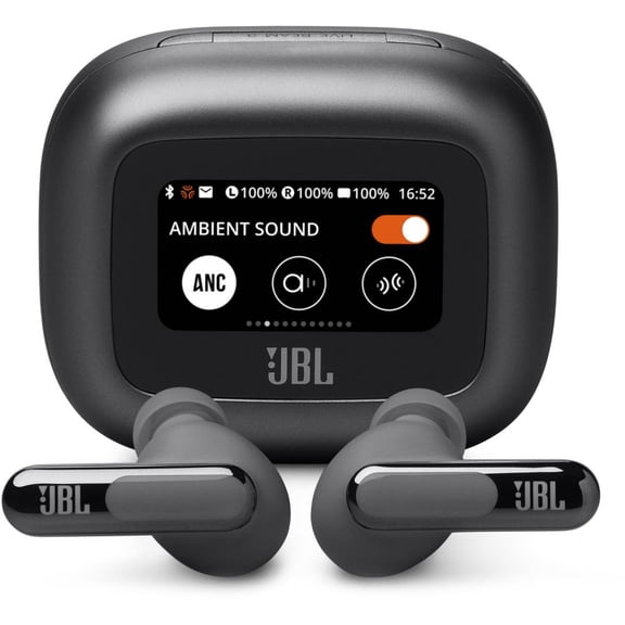 Restored JBL Live Beam 3 True Wireless Noice Cancelling Earbuds Black (Refurbished)