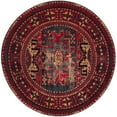 thumbnail image 7 of SAFAVIEH Vintage Hamadan Edin Traditional Area Rug, Red/Multi, 6'7" x 6'7" Round, 7 of 7