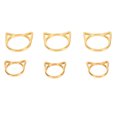 thumbnail image 1 of Crochet Stitch Markers, Cute Gold Reusable DIY Cat Ear Stitch Marker Rings  For Craft, 1 of 8