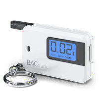 BACtrack Go Keychain Breathalyzer (White) | Ultra-Portable Pocket Keyring Alcohol Tester for Personal Use