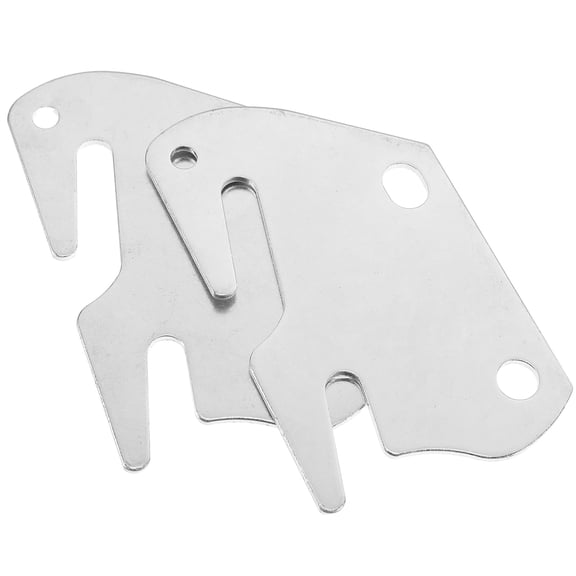 Hemobllo 2Pcs Bed Frame Bracket Silver Iron Use Replacement Adults Home Improvement