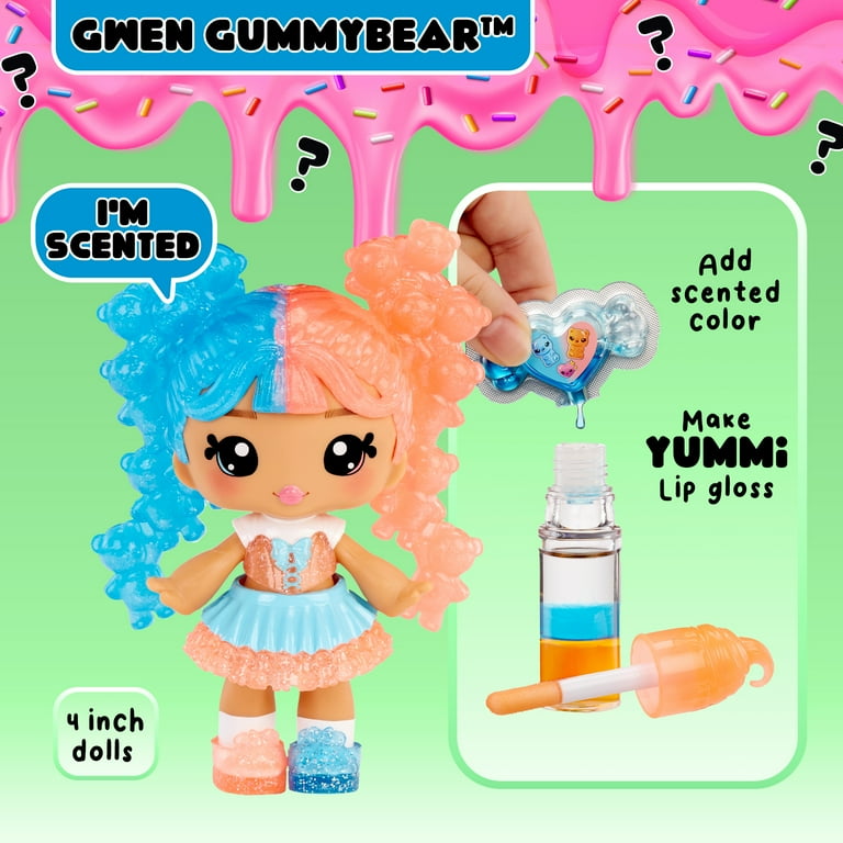 Yummiland Lip Gloss Doll: Mystery Color Change Gwen Gummybear, DIY
