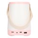 thumbnail image 5 of Nursery Night Light USB Rechargeable 1800mah Bottom Silicone Pad Handheld Design PU Leather ABS Camping Night Light Pink, 5 of 5
