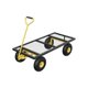 thumbnail image 3 of 900 lbs heavy-duty garden cart con removable mesh sides steel utility wagon con adjustable handles y 10-pulgada pneumatic tires para outdoor lawn camping y farm yard, 3 of 4