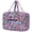 Black Flower02, variant on Vintage Quilted Travel Duffel Bags for Women Trolley Sleeve Tote Floral Print Personal Item Bag for Spirit Airlines Approved Underseat Carry on Weekender Gym Bag for Mother