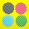 thumbnail image 2 of Paokuoon Acrylic Coasters Retro Checkerboard Table Protector Fine Workmanship Stylish Acrylic Heat Insulated Home Decoration, 2 of 7