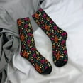 thumbnail image 4 of JUNZAN Music Notes Mens Funny Socks for Men Women Colorful Fun Novelty Crew Patterned Socks, 4 of 6