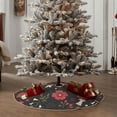 thumbnail image 5 of Salouo Fly Agaric and Flowers Christmas Tree Skirt 30" Farmhouse Christmas Decorations Snowman Xmas Tree Skirt Tree Mat for Holiday Party Decor, 5 of 8