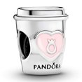 thumbnail image 2 of Abalorio Pandora para taza de café Take a Break, compatible Moments, de plata de ley, regalo con caja de regalo, 2 of 7