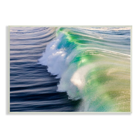 Stupell Industries Rolling Sea Waves Deep Ocean Water Photography Photograph Unframed Art Print Wall Art, Design by Jeff Poe Photography
