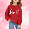 thumbnail image 2 of Staki Kids Valentines Shirt Kids Valentine Shirt Girls Valentines Shirts Cute Heart Graphic Long Sleeve Tee Tops 1-6Y(Dark Blue,4-5 Years), 2 of 4