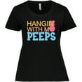 thumbnail image 3 of Inktastic Hanging with My Peeps Women's Plus Size T-Shirt, 3 of 5
