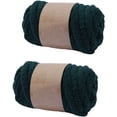 thumbnail image 1 of ORUYROP 2-Pack Bulky Super Chunky Chenille Yarn Arm Knitting Blanket Yarn Jumbo Dark Green Chenille Yarn DIY Mat Hat Scarf Yarn Per Skein 250g-8oz, 1 of 6