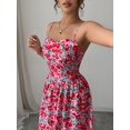 thumbnail image 2 of Women's Floral Print Sweetheart Neck Cami Dress with Polyester % Fabric Soft Lightweight and Breathable for Everyday, 2 of 6