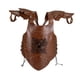 thumbnail image 4 of Chaleco de caballero de cuero sintético con armadura de pecho medieval para hombre, con remaches de metal, estilo vintage Marrón, 4 of 9