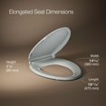 thumbnail image 3 of Asiento de inodoro KOHLER Cachet ReadyLatch Quiet-Close Grey, 3 of 9