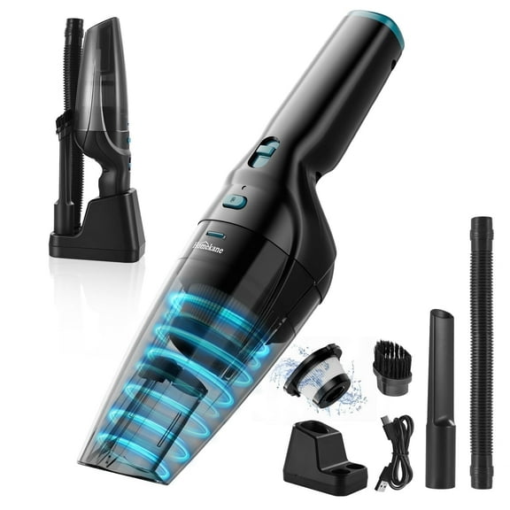 HOMEKANE Handheld Vacuum Cordless, 9.5KPA Strong Suction, 2-in-1 Charging Stand, Rechargeable & Lightweight for Quick Cleaning - Ideal for Home, Car, Pet Hair