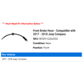 thumbnail image 2 of Front Brake Hose - Compatible with 2017 - 2018 Jeep Compass, 2 of 2