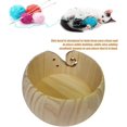 thumbnail image 3 of Wooden Yarn Bowls for Knitting, Handmade Yarn Storage Round Woven Bowl with Drills Holes, Yarn Holder for Knitting and Crochet for Mum Wife Granny Gift, Smooth Surface, Light Easy to Carry, 3 of 5