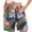Z1Navy, variant on Women's Graphic Print Elastic Waist Shorts with Pockets Casual Summer Beach Vacation Lounge Shorts