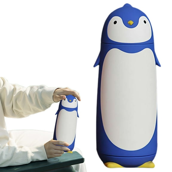 NICEME Kids Water Bottle Creative Animal Penguin Double Layer Glass Cup Ideal Student Gift And Water Bottle For Foreign Trade And Border Beverage Use