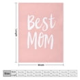 thumbnail image 2 of Flannel Fleece Blanket Best Mom Throw Blanket Ultra Soft Warm Fleece Blanket Gifts for Women Gift for Mom Throw Blanket Unique Ideas Girls Boys 60"x80", 2 of 8