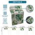 thumbnail image 6 of Green Monstera Leaves Table Runner 36 Inches, Grey Wooden Tropical Summer Botanical Bed Runner Dresser Scarves Tabletop for Indoor Outdoor Parties/Ceremony/Banquet, 13"x 36", 6 of 9