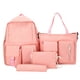 thumbnail image 1 of Pack Viaje 4 piezas Mochila de lona Combo Set Mochilas escolares con bandolera Caja de lápices Mochi Tomshoo  Pack Viaje, 1 of 7