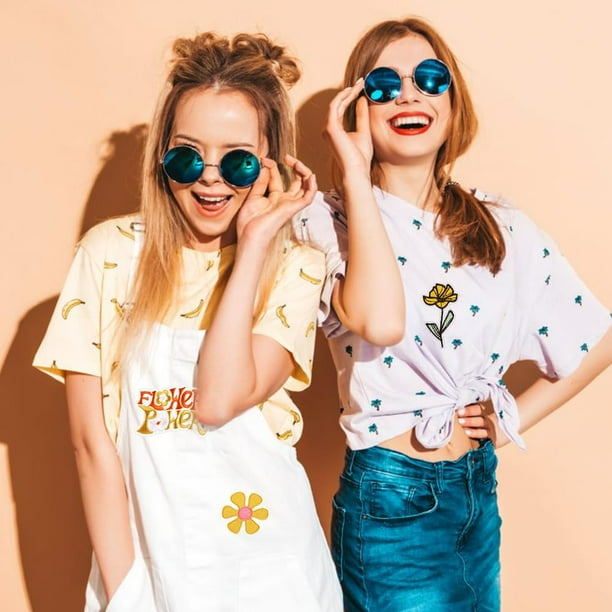 16 piezas en parches vintage retro hippie parches boho bordado signo de la paz coser parches para mochilas ropa sombrero jeans Walmart en linea