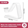 thumbnail image 2 of 12 Pieces Transparent Tablecloth Clips, Table Cloth Clips,Windproof B, 2 of 5