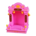 thumbnail image 1 of Estatua de Buda con estante, soporte iluminado, altar, escultura, Buda robusto de Feng Shui Rosa, 1 of 9