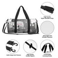 thumbnail image 6 of Disketp 45l Foldable Duffel Bag,Water-Resistant Sports Gym Bag,Portable Weekender Bag Lightweight For Travel,Fitness And Camping-Cats Group, 6 of 8