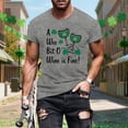 thumbnail image 4 of Ankishi St. Patrick's Day T-Shirts for Men Clover Wine Glass Funny Casual T Shirts Holiday Clothes Everyday Wear, 4 of 8