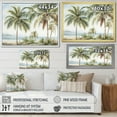 thumbnail image 4 of Designart "Palm Trees By The Beach V" Palms & Palm Trees Floater Framed Wall Art Prints, 4 of 5