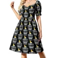 thumbnail image 1 of Este es mi disfraz humano. En realidad soy un pato de goma. Dicho divertido. Vestido de manga corta. Vestido de noche para mujer. Vestidos de noche para mujer., 1 of 7