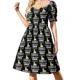thumbnail image 2 of Este es mi disfraz humano. En realidad soy un pato de goma. Dicho divertido. Vestido de manga corta. Vestido de noche para mujer. Vestidos de noche para mujer., 2 of 7