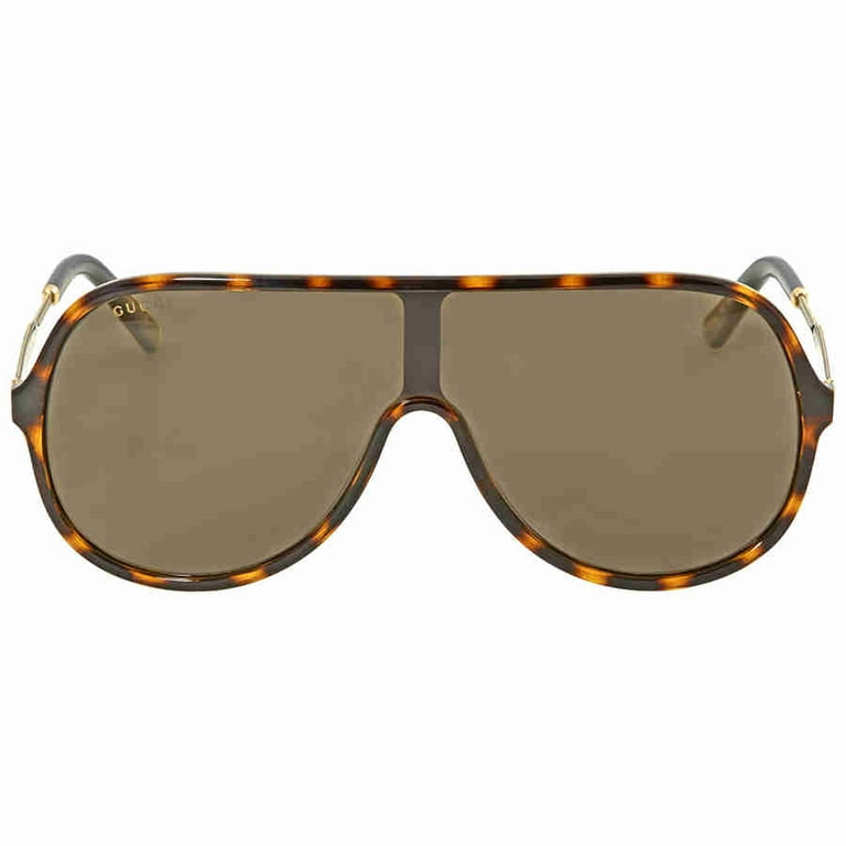 Gucci Brown Rectangular Sunglasses GG0199S 003 - Walmart.com