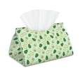 thumbnail image 2 of Lsque Avocado Printed Long Tissue Box Cover Holder, Facial Paper Organizer Dispenser,Triangle with Bottom Belt, PVC Leather Decorative Organizer, 2 of 9