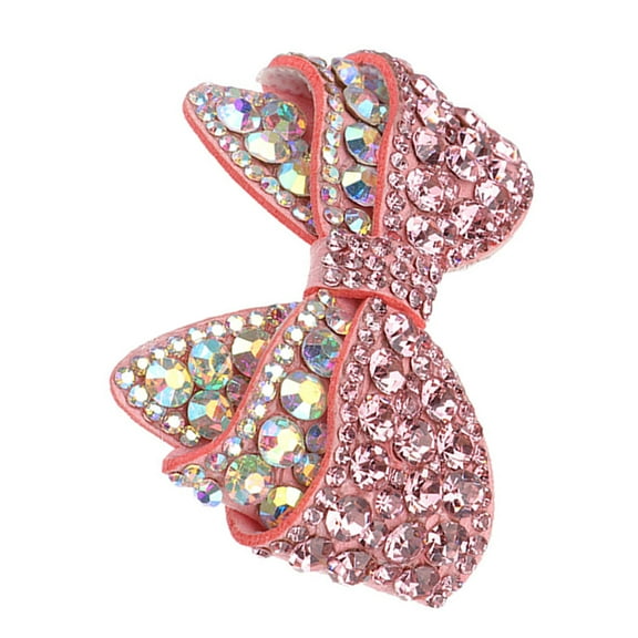 NIAIZEK 1Set Removable Bow Clips for Women Elegant Style Rhinestone Shoe Charms for Daily Use