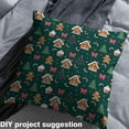thumbnail image 2 of Homewish Cartoon Gingerbread House Fabric by the Yard 3 Yard,Merry Christmas Sewing Fabric,Cute Bowtie Bowknot Room Decor Fabric by the Yard For Girls Kids,Breathable Home Decor, 2 of 6