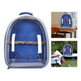 thumbnail image 1 of ziyahi Bird Carrier Cage Shoulder Bag Pet Parrot Travel Clear Backpack Dark blue, 1 of 7