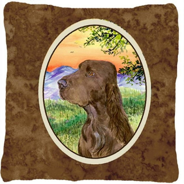 Carolines Treasures SS1017PW1414 Field Spaniel Indoor & Outdoor Fabric Decorative Pillow