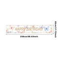 thumbnail image 2 of Elegant Birthday Banner for Floral Butterfly Celebration Baby Shower Party Backdrop Kids Birthday, 2 of 7
