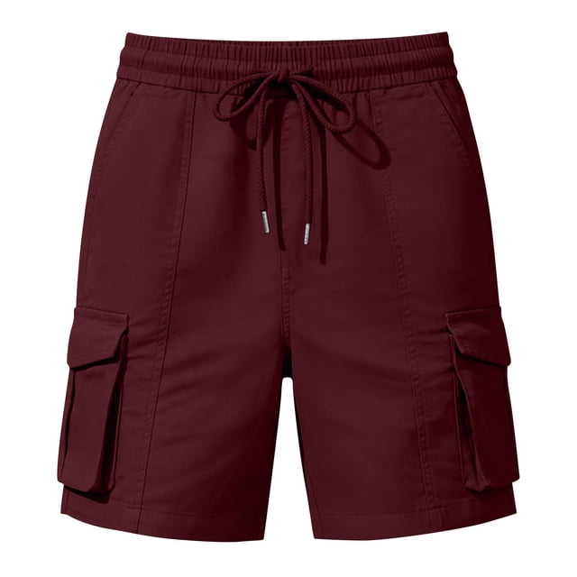 CHUMUD Cargo Shorts for Women Quick Dry High Waist Drawstring Work Shorts Multi Pockets