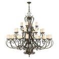 thumbnail image 2 of 5498-58-Livex Lighting-Millburn Manor - 28 Light Chandelier in French Country Style - 63 Inches wide by 64 Inches high, 2 of 7