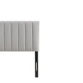 thumbnail image 5 of Light Grey Modern Channel-Tufted Headboard, Queen, 5 of 8