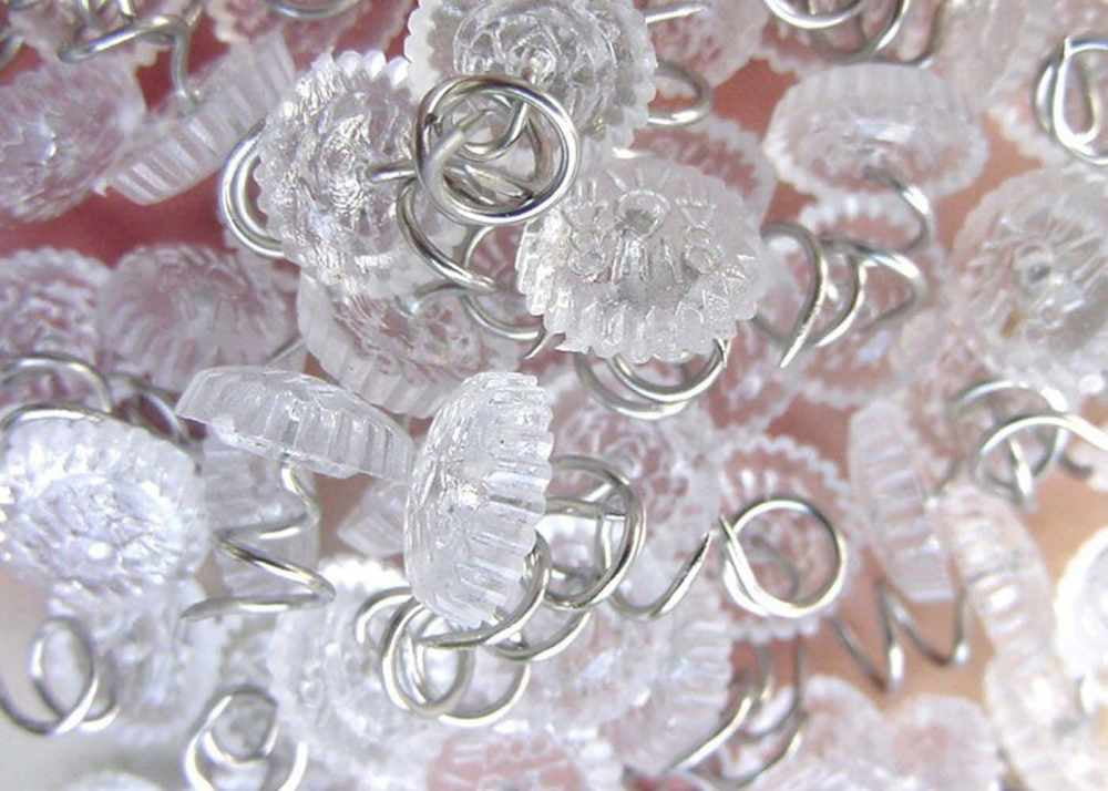 0.5 Inches Bedskirt Pins Slipcovers and Bedskirts GJEFEGS 100 Pcs Clear Heads Twist Pins for Upholstery 
