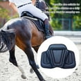 thumbnail image 2 of ZLight Riding Saddle Pad Shock Absorbing Equestrian Seat Cover Cushion Beginners Black, 2 of 6