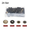 thumbnail image 3 of 24 Sets Snap Fasteners Kit Metal 15mm with 4 Tools for Leather, Bronze, 3 of 4