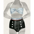 thumbnail image 2 of Popp, Grace 15x18 Black Ornate Wood Framed with Double Matting Museum Art Print Titled - Vintage Bathing Suit I, 2 of 4